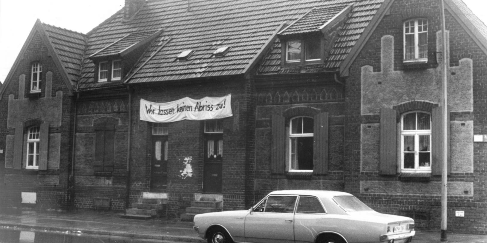 Bürgerinitiative Rheinpreußen-Siedlung (und Johannenhof) Homberg, Foto: Dieter Brunner, 1977. Bürgerinitiative Rheinpreußen-Siedlung (und Johannenhof) Homberg, Foto: Dieter Brunner, 1977.